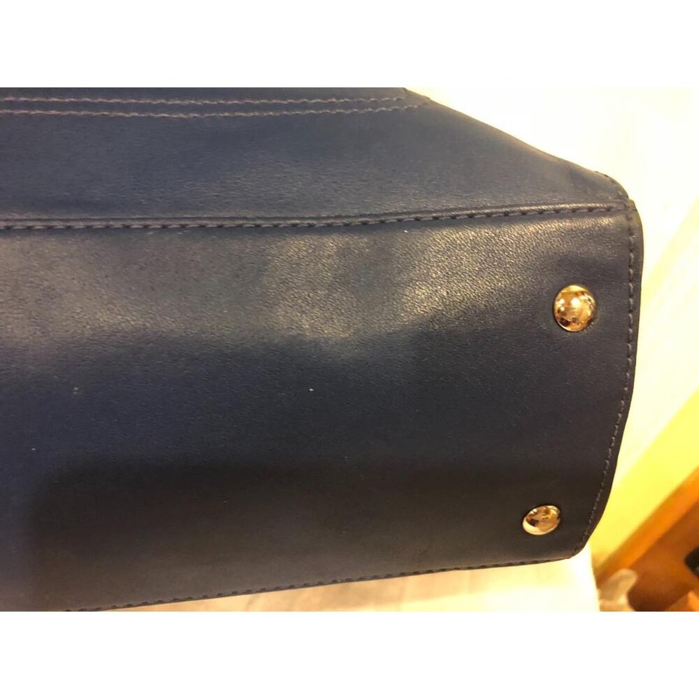 Authentic COACH Penelope Carryall Blue Leather Tote Handbag Purse 16531 (PU500 - Picture 12 of 13